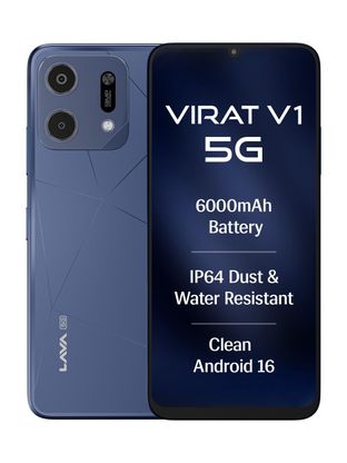 Lava Virat V1 5G (Arya Blue, 4 GB RAM, 64 GB)
